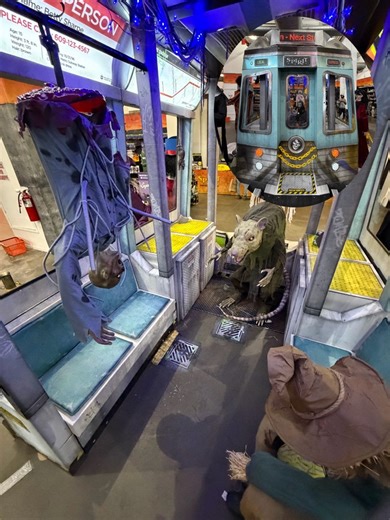 22K views · 212 reactions | You Can Buy Your Own “Haunted Subway Car” For Halloween Right Outside of The F/M, L 14th St - 6th Av Station. Press the throttle ️ for a surprise!  #NYCSubway #NYC #NewYorkCity | NYC Subway Life | Facebook