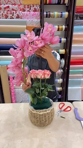 1.5K views · 58 reactions | Flower basket floral arrangement for a new born baby girl | Satisfied Florist | Facebook