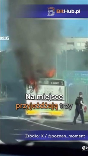 MPK bus catches fire in Poznań. A day earlier, a tram lost its engine