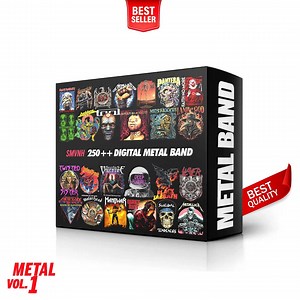 Metal Band T-shirt Designs: 250  PNG Images (digital Download) - Etsy