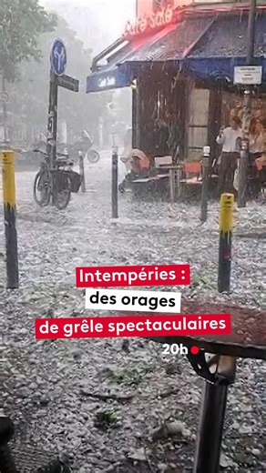 14K views · 11K reactions | De multiples impacts de foudre, des rafales de vents et des averses de grêles. 24h après un samedi d’orages impressionnants à Paris et en Ile-de-France, plusieurs régions ont été touchées tout au long de la journée et notamment cette fois la moitié sud du pays. #jt20h #actualités #intemperie #orage #france | Le 20h – France Télévisions | Facebook