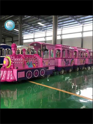 Train Kiddie Ride Trackless Amusement Train for Kids Electric Car for Children Entertainment Parks Kids Rides