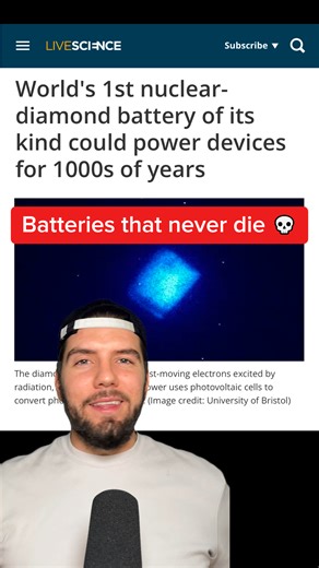 Hope the researchers behind this don’t have a mysterious accident any time soon 🤐 #interesting #facts #news #technology #mindblown #battery | Filip Zieba