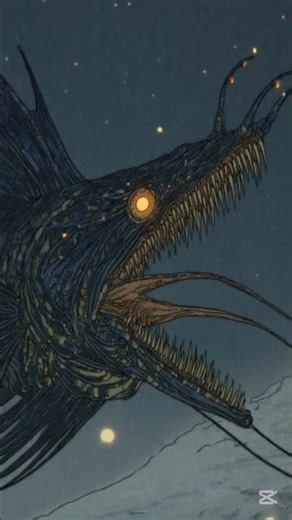 ALIENS ON EARTH: Teeth too big for its own skull 🦷🤯​#viperfish #deepsea #oceanmonsters