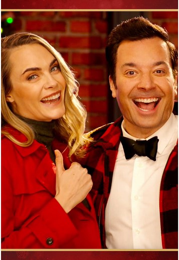 Jimmy Fallon and Cara Delevingne's Hallmark Movie Performance