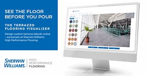 See the Floor Before You Pour Explore the new Sherwin-Williams High Performance Flooring Visualizer Tool, where you can select from our standard terrazzo flooring options or create a unique custom aggregate blend and background color design, then see how the floor will look in one of our room scenes or in the image you upload – and even order a free sample! Get inspired: https://floorvisualizer.sherwin-williams.com/ Sherwin-Williams | National Terrazzo & Mosaic Association