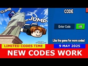 *NEW CODES* [Big UPD 2] Climb and Jump Tower ROBLOX | LIMITED CODES TIME | MAY 9, 2025