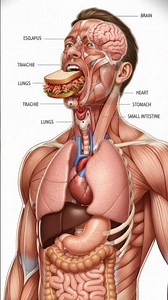 What Happens Inside Your Body After Eating Pulled Pork? | Realistic Anatomy Breakdown #pulledpork