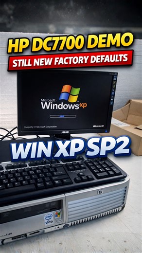💻 Quick demo of the HP DC7700 install process Showing parts of setup and boot into Windows XP SP2 👀 Old system, still doing its thing 🔧✨ Brings back memories… worked on heaps of the HP DC7x business range 👍 Big step up from earlier models like the D530 SFF 😅 Those PSUs had a reputation for popping when plugged in ⚡💥 Anyone else remember those? 👀 | Techloop