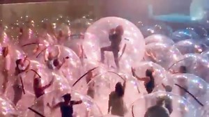 The Flaming Lips actually performed their first bubble concert