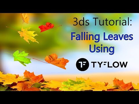 How to use TyFlow to generate falling leaves blowing in the wind on 3ds max. Quick tutorial!