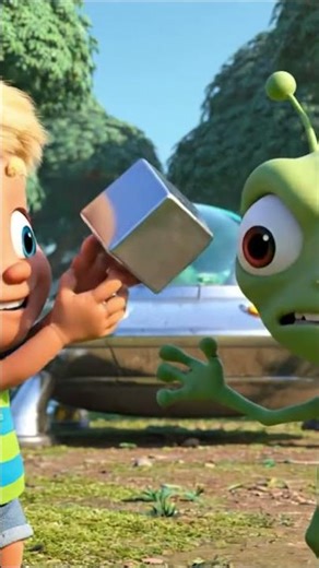 Alien INVADES Kid's Playtime! 🛸 Tim's THWACK Sends UFO Flying! #shorts