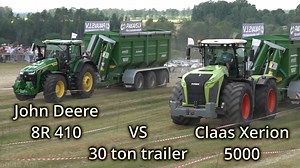 16K views · 199 reactions | Claas Xerion 5000 vs John Deere 8R 410...