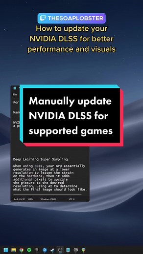 Optimize FPS and Graphics Quality with NVIDIA DLSS Manual Updates
