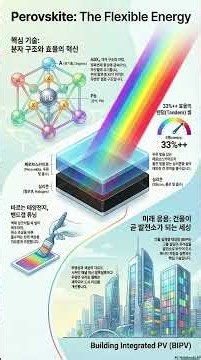 유리창에 바르면 전기가 나온다? 페로브스카이트 태양전지(Perovskite & Tandem)