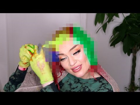 getting really drunk and dying my hair