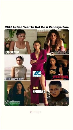 Zendaya Is Taking Over 2026 — Spider‑Man, Avengers, The Odyssey & More! 😳🎬🔥#shorts