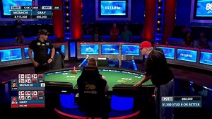Michael "The Grinder" Mizrachi captured his fifth WSOP bracelet in the $1,500 Seven-Card Stud Hi-Lo. Watch WSOP action all month long on CBS All Access: www.cbs.com/shows/world-series-of-poker/?ftag=AAM-05-10agi3e | CBS Sports