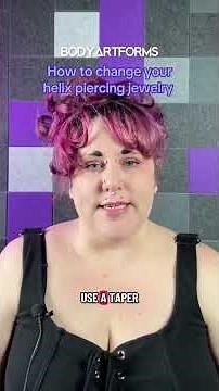 How to change your helix piercing jewelry