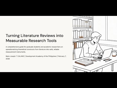 Turning Literature Reviews into Measurable Research Tools