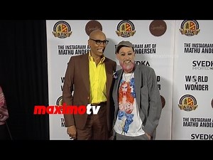 Rupaul & Mathu Andersen | The Instagram Art of Mathu Andersen Gallery Opening | Arrivals