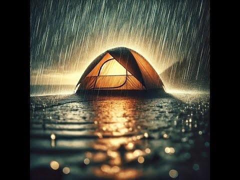 🌧️ Sunet relaxant de ploaie pentru somn, studiu și relaxare totală - Cort in ploaie