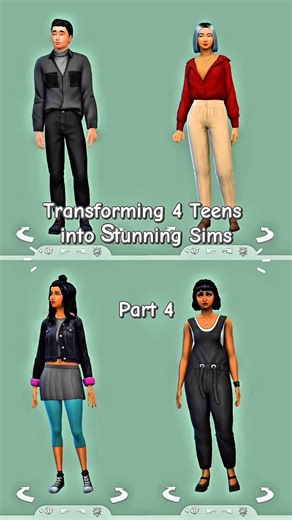 Sims 4 Teens Glow Up---part(4)✨ CCMakeover