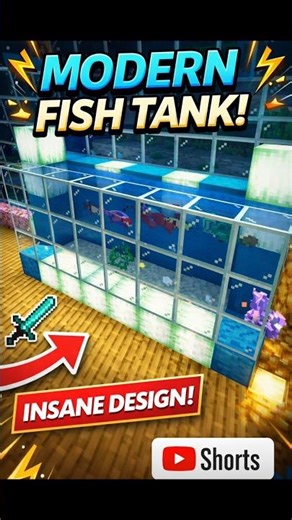 Modern Fish Tank in Minecraft 🐟 | Ultimate Aquarium Build!