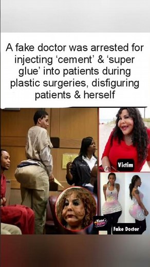 Fake doctor arrested for injecting cement and super glue into patients. 🚨😱#FakeDoctor #Florida