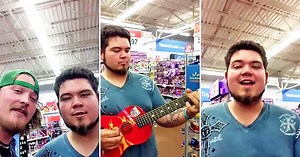 When Two Guys Played Stevie Ray Vaughan’s “Pride And Joy” On A Toy Guitar In Walmart