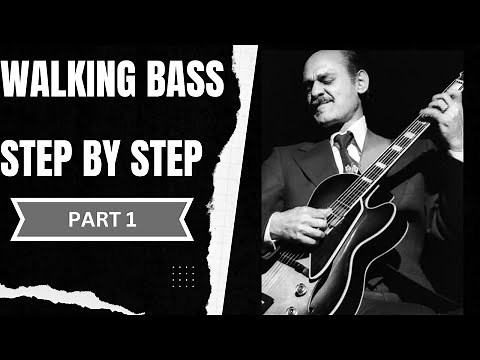 Learn Walking Bass - step by step for guitar