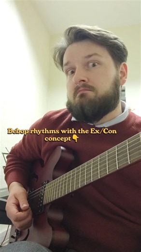 I started with a bebop rhythm, dropped some 3-note cells on it, applied a few simple modifiers, and resolved with intention. Low theory. Modern sound. 🎁 Want 21 of my favourite outside lines (plus a short practice guide)? Comment “21” and I’ll send the free PDF 👇 #jazzguitar #fusionguitar #modernjazzguitar #outsideplaying #playoutsidethechanges #guitarimprovisation #guitarlicks #guitarreels #guitarpractice #guitarplayersofinstagram #guitarteacher #guitarcommunity #lowtheorynotnotheory #clarity