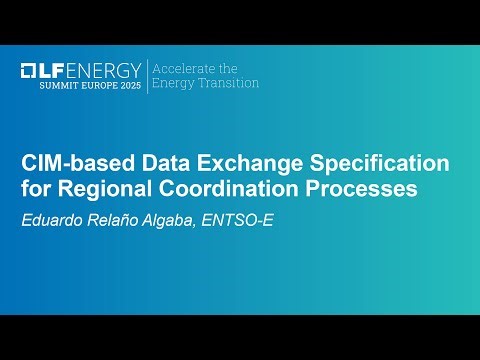CIM-based Data Exchange Specification for Regional Coordination Processes - Eduardo Relaño Algaba