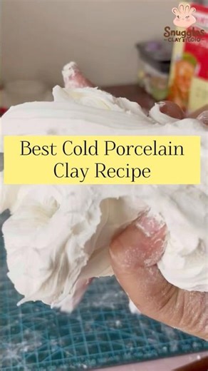 Best Cold Porcelain Clay Recipe ✨ | No Crack • Smooth • Beginner Friendly #youtubeshorts #shortvideo
