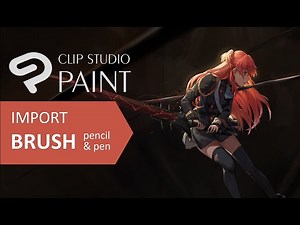 How to import brush, pen and pencil Clip studio paint