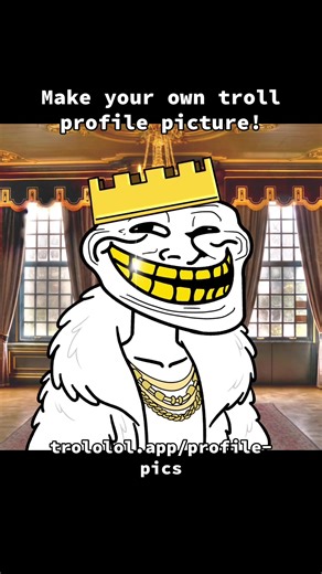 design your own TROLL profile picture, 150 completely hand drawn traits to pick from. https://trololol.app/profile-pics #troll #trolling #meme
