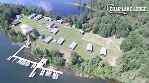 1K views · 58 reactions | Here's an aerial view of our 100 acre island and Cedar Lake Lodge. We have various sized cabins with either 1, 2 or 3 bedrooms, and each cabin has a lake view! Visit www.sportfishin.com, leave a comment, or send us a message for more info. Please share with all your friends who love fishing! We'd love to see some new faces in 2020. | Cedar Lake Lodge | Facebook