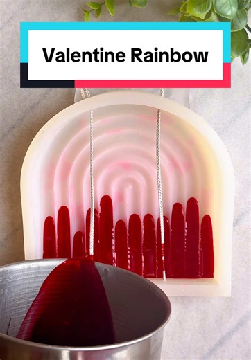 Valentine's Rainbow Candle Making Tutorial