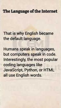 Why the Internet Speaks English? 🌐 | The Language of the Web Explained