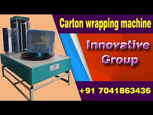 corrugated Carton box stretch wrapping machine and carton packing machine