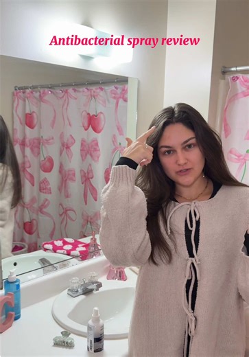 Bye bye germs 🦠🦠 I recorded this Wednesday & my breakout is already cleared up btw 🤭