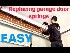 how to replace a garage door spring. EASY