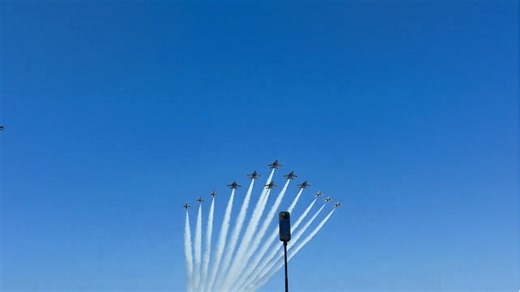 Blue Angels and Thunderbirds Unite for Rare 'Super Delta' Formation Over Florida Beach