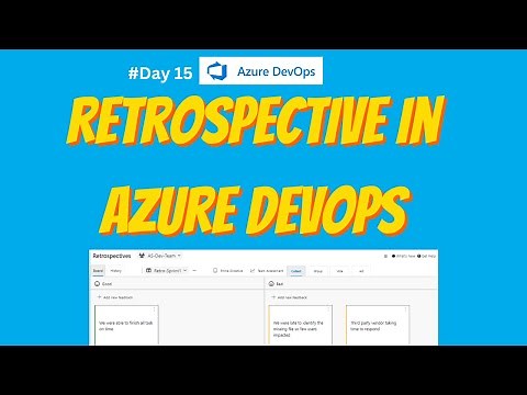Retrospective meeting setup in azure DevOps boards