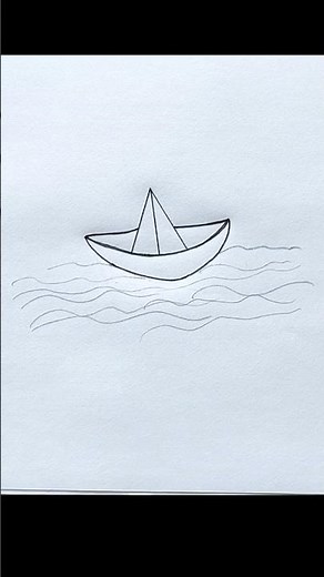 Easy Way to Draw a Boat for Kids | Easy Method to Draw a Boat | #shorts #viral #boat #trending #art