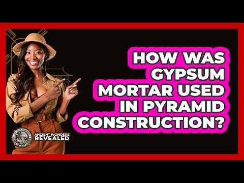 How Was Gypsum Mortar Used In Pyramid Construction? - Ancient Wonders Revealed