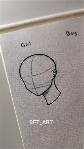 Drawing head tutorial✨ #drawing #tutorial #art #head #sketch #shorts