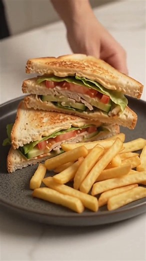 Club Sandwich | Easy & Delicious Chicken Sandwich Recipe 🥪🍗