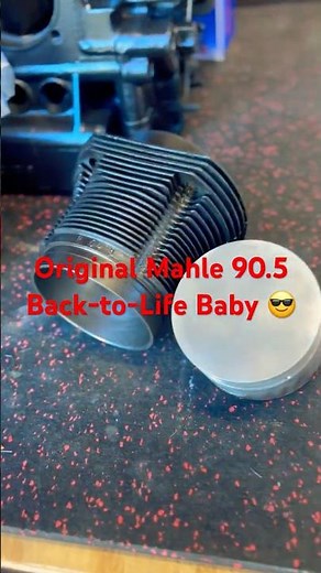 Restoration of Original “Mahle 90.5mm” pistons & cylinder set #aircooledvw #barnbuild
