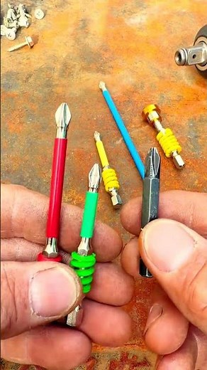 Rainbow Magnetic Anti-Slip Screwdriver Bit #shortsfeed #screwdriver